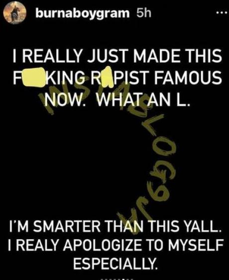 Singer BurnaBoy Replies ShattaWale, Apologizes Over His Outburst