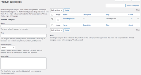 Add Product Category in WooCommerce