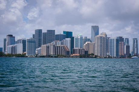View of the Miami Skyline on the Tropical Sailing Miami adventure
