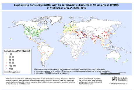 Map air pollution 