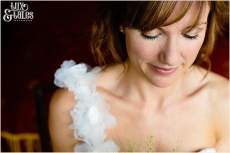 Bride portrait at New House Farm wedding in the Lake Dristrict