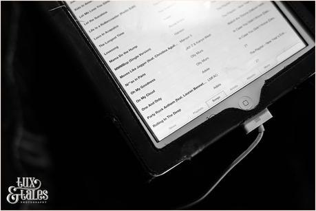 Wedding music play list on ipad