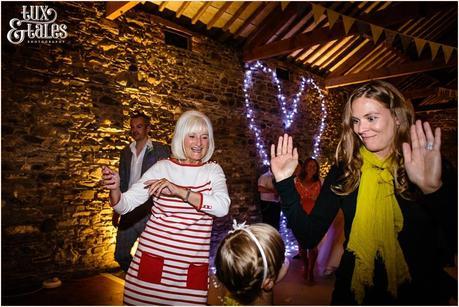 Family and firends dance at Lake District Wedding 