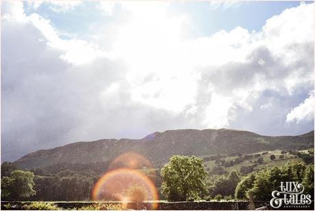 Raina nd sun flare in the lake district