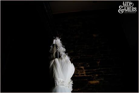 Wedding dress photograph in lake district