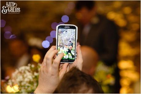 speeches caught on smart phone at barn wedding in the Lake District