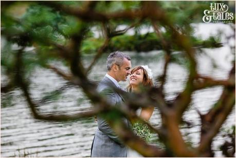 Bride and groom in fornt of Lake buttermere