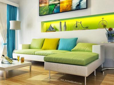Modern Green Color Sofa