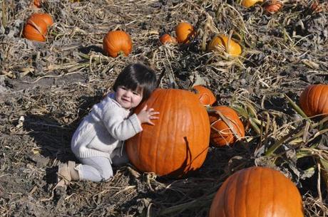 Giving the Great Pumpkin a big hug.