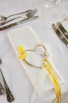 The Couple Tie The Knot at a An Island Wedding with pops of Yellow and nautical ropes by Rock, Paper Scissors