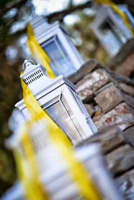 The Couple Tie The Knot at a An Island Wedding with pops of Yellow and nautical ropes by Rock, Paper Scissors