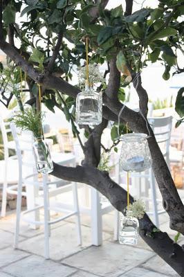 The Couple Tie The Knot at a An Island Wedding with pops of Yellow and nautical ropes by Rock, Paper Scissors