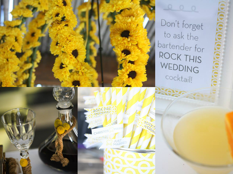 The Couple Tie The Knot at a An Island Wedding with pops of Yellow and nautical ropes by Rock, Paper Scissors