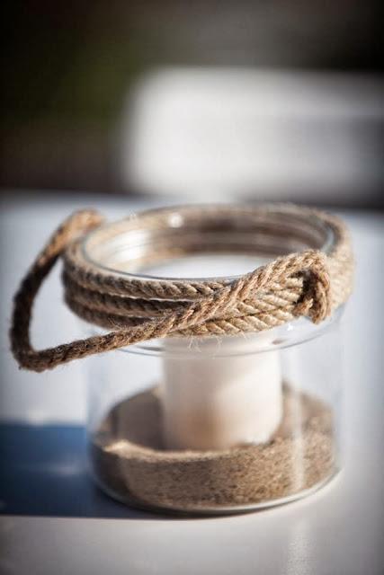 The Couple Tie The Knot at a An Island Wedding with pops of Yellow and nautical ropes by Rock, Paper Scissors