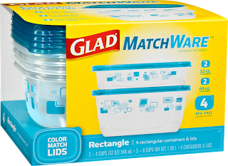 You'll Love the Colorful Matching Lids and Designs on New GLAD MatchWare Containers!