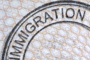 Passport immigration stamp