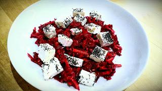 Beetroot, carrot & feta salad