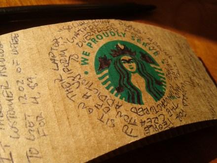 Starbucks Sleeve Poetry Ramblings