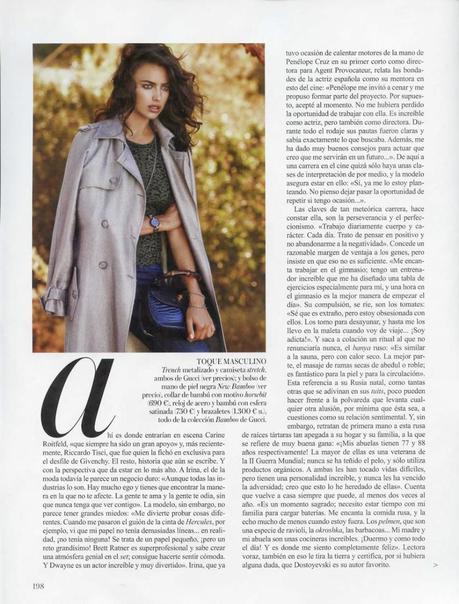 Irina Shayk by Giampaolo Sgura for Vogue Spain November 2013  