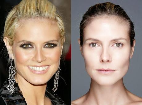 Heidi Klum with or without makeup