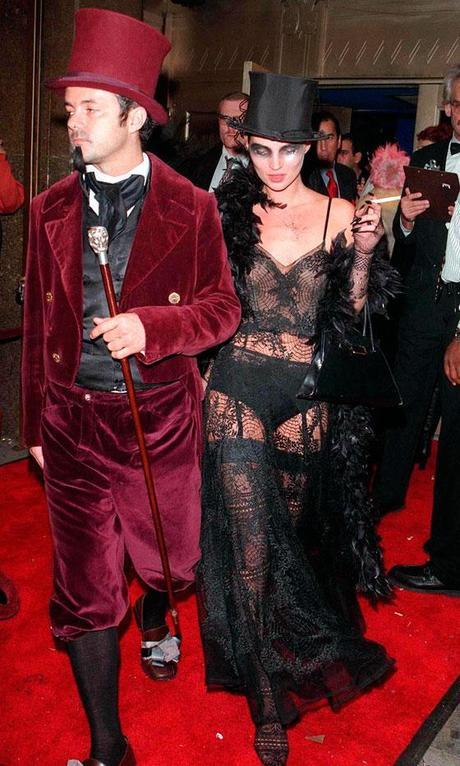 Kate Moss At the Supper Club’s Halloween party in New York in 1997.