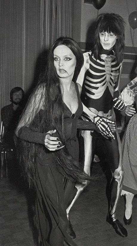 Twiggy At a Halloween party in New York in 1984.