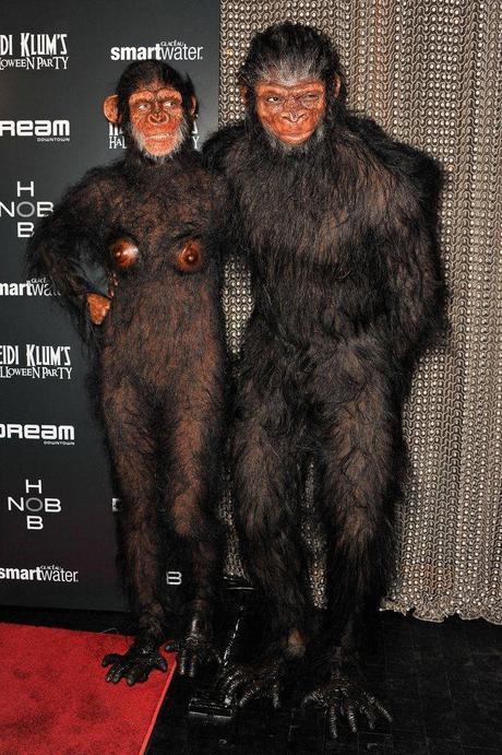 Heidi Klum, Seal At their annual Halloween party in New York in 2011.