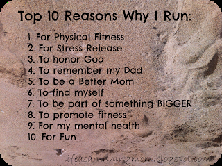 The Top 10 Reasons Why I Run