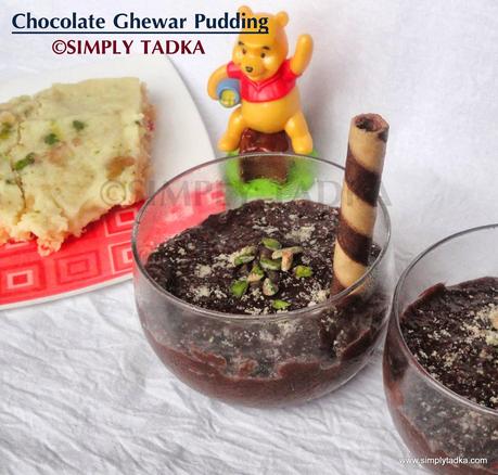 Chocolate Ghewar Pudding