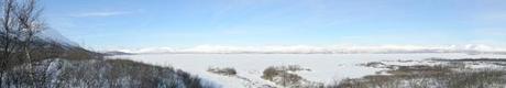 Panoramic Shot of the Lake at Abisko National Park