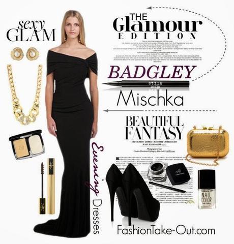 a glamorous look badgley mischka designer evening dresses