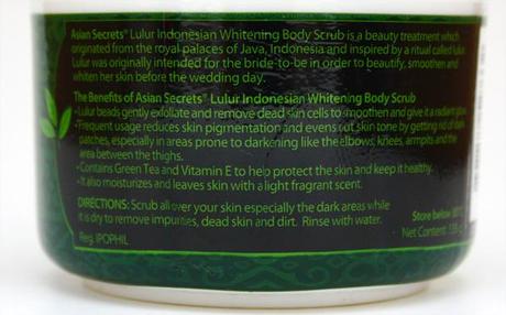 My Fave Asian Secrets Lulur Whitening Body Scrub