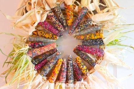 fall corn wreath