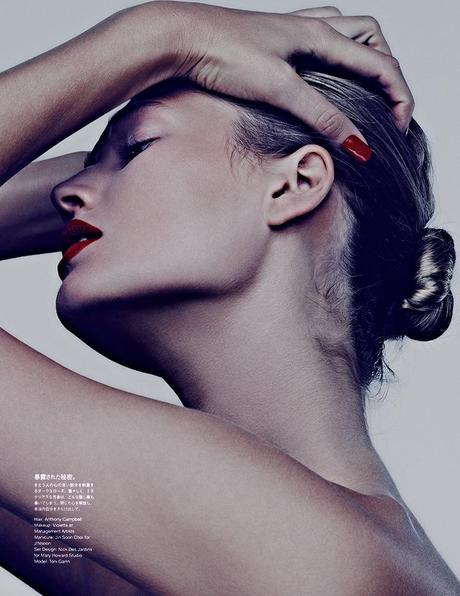 Toni Garrn by Ben Hassett for Vogue Japan Deceber 2013 