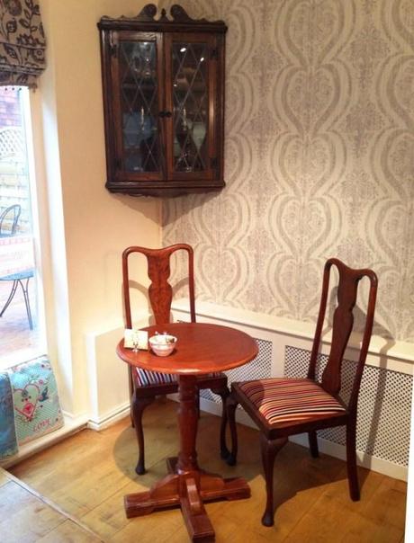 vintage furniture at the walk cafe nottingham tea room decor tables and chairs