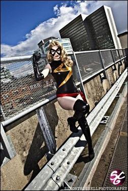 Stacey Rebecca as Ms. Marvel (Photo by Simon Trussell Photography)