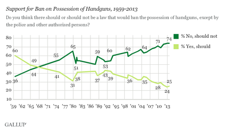 Gun-Rights Fanatics at an All Time High - But Still only 13%