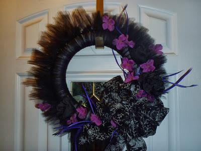 Spooky Halloween Tulle Wreath