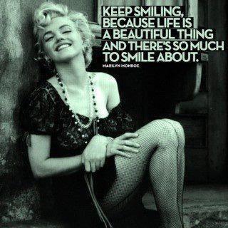 marilyn monroe smile quote