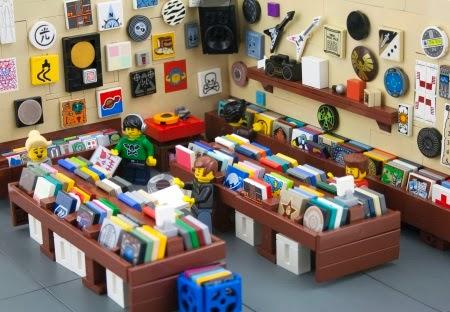 Lego record store