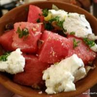 water melon and feta