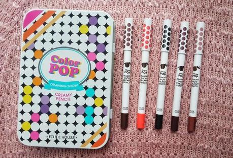 Etude House Color Pop Drawing Show Creamy Pencil Set Review