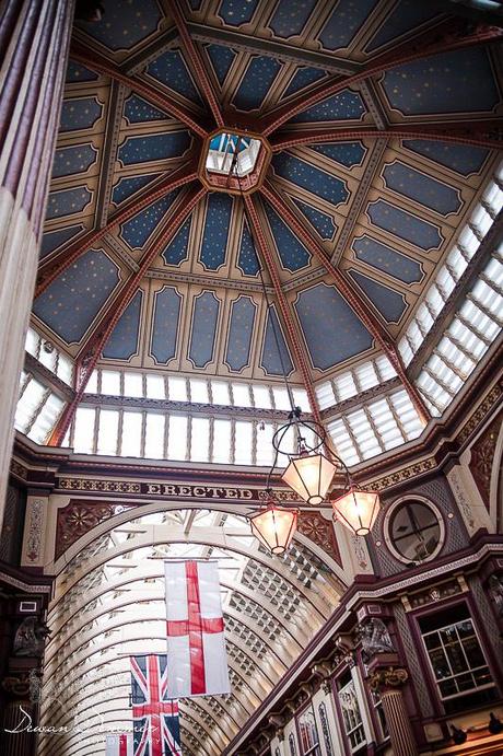 London LeadenHall Market painted ceiling