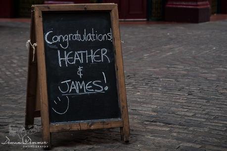 Congratulations chalkboard sign