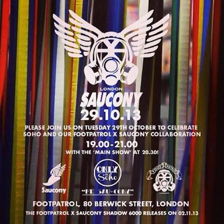 Footpatrol x Saucony 'Only in Soho' Shadow 6000 Launch