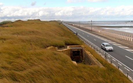 The Atlantic Wall was very strategically located, meeting the North Sea.