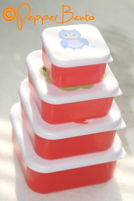 Woodland Animals Lunch Boxes Stack