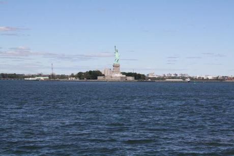 statue of liberty from staten island ferry