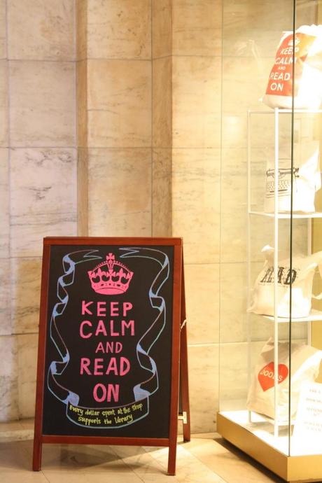 keep calm and read on new york public library