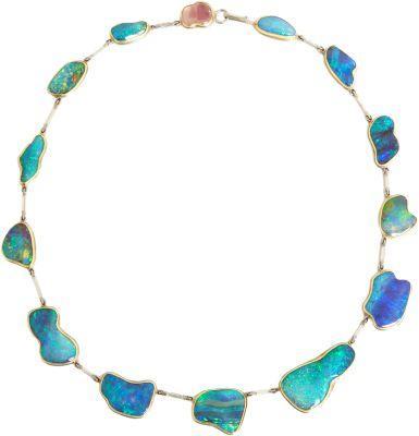 Judy Geib Ausralian Boulder Opal necklace